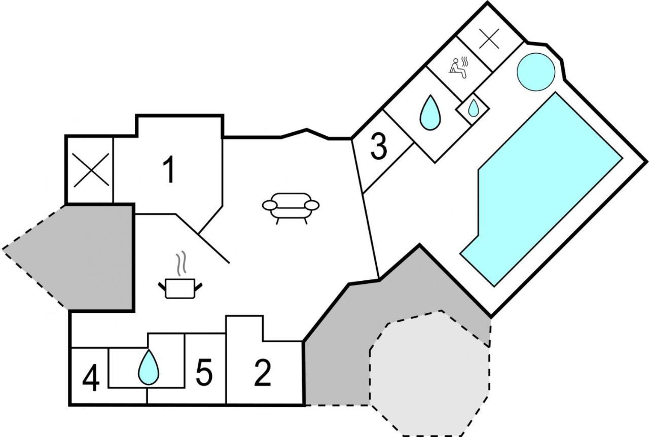 Kranich Poolferienhaus Vila Hohendorf  Exterior foto